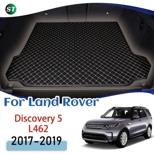 For Land Rover Discovery 5 L462 2017-2019 7-seats Leather Car Trunk Mat Trunk Boot Mat Liner Pad Cargo pad Carpet Tail Cargo