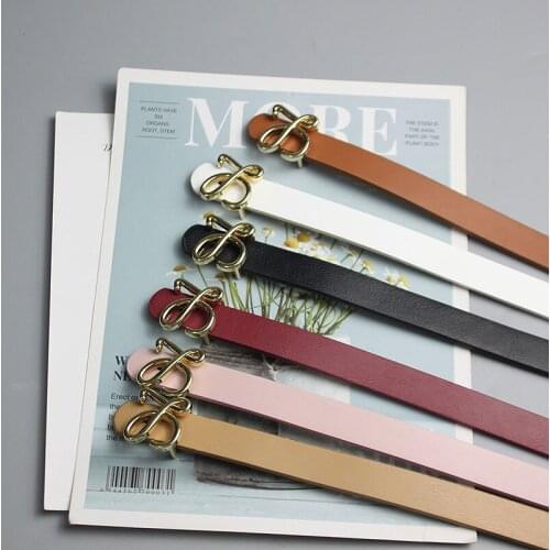 European and American leather belt fashion Korean version versatile Japanese pin buckle Pu casual pants belt young womens waist