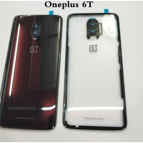 Original 3D Glass For Oneplus 6 six Battery Door Case Back Cover Rear Phone Housing Case For One Plus 6 Replacement Parts