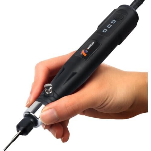 TUNGFULL Engraving Pen Mini Dremel Home Diy Mini Drill Machine Woodworking Electric Tools With Polishing Accessories