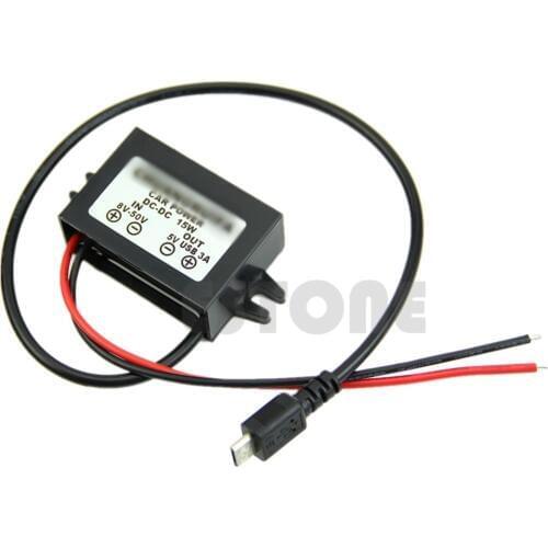 Power DC DC supply Converter Module 8-50V to 5V Micro USB OUTPUT 12V/24V to 5V