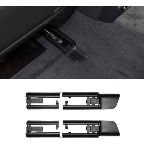 Black Car Seat Rail Trim Cover Sliding Track Bonnet for BMW 5 Series G38 7 Series G12 X5 X6 F15 F16 Car Accessories 52107408213
