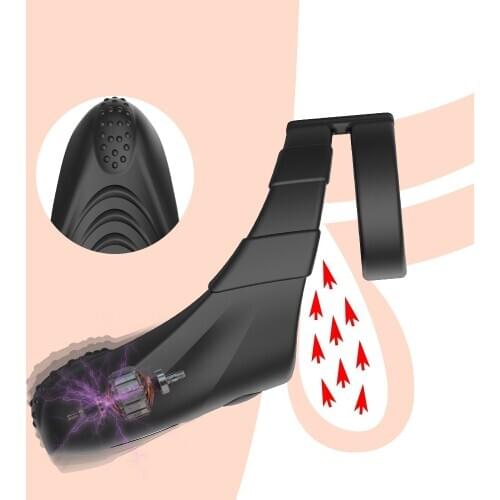 Newest 10 Modes Vibrators Male Cock Ring Automatic Masturbating Machine Penis Delay Masturbator Trainer Ring Gay Sex Toys Mens