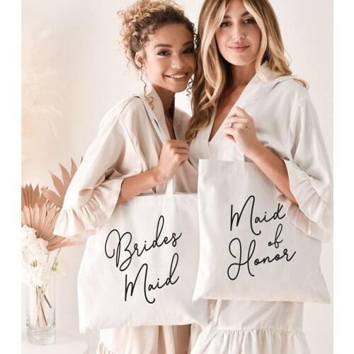Mother of the Bride groom Bridesmaid maid of honor Tote Bag Bridal Shower Wedding engagement Bachelorette Party supplies Gift