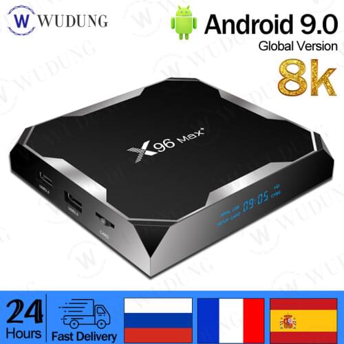 X96 Max Plus Android 9.0 Smart Tv Box Amlogic S905X3 Quad Core 4G 32G/64G 2.4G & 5.0G Dual Wifi BT4.0 8K Hd Set-Top Box Pk X96Q