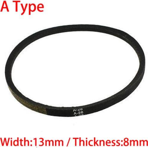 A Type 900 914 940 13mm Width 8mm Thickness Rubber Groove Cogged Machinery Drive Transmission Band Wedge Rope Vee V Timing Belt