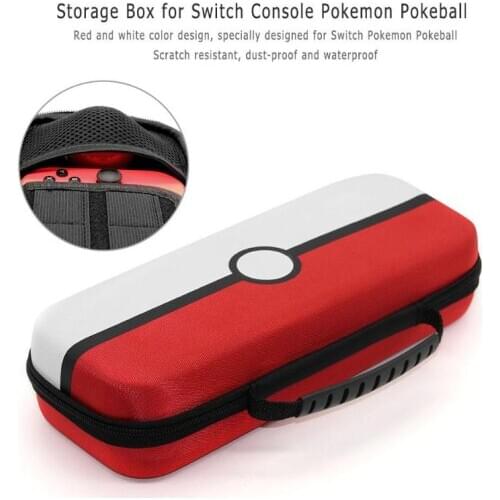Gaming Storage Bag Hard Shell PU Carrying Pouch Bag Portable Protect Case for Nintend Switch Console for Nintend Pokeball plus