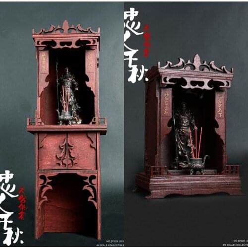 TITTOYS SF027 SF028 1/6 Zhongyi Qianqiu Guan Gong Buddha niche Guan Gong statue Doll scene props in stock