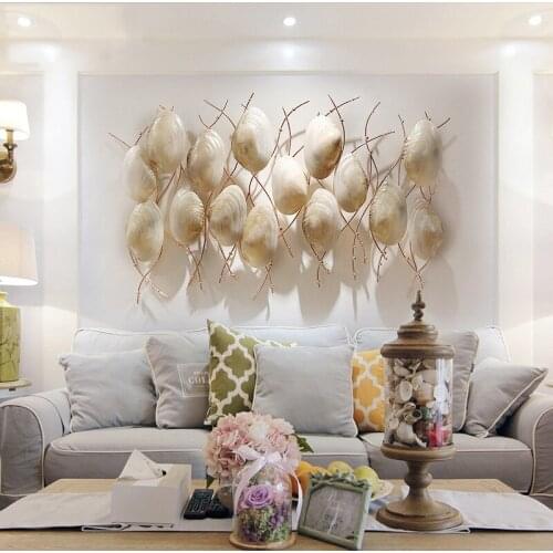 European-style Sofa Background Wall Decoration Pendant Handmade Three-dimensional Wall Decoration Hotel Restaurant Wrought Iron