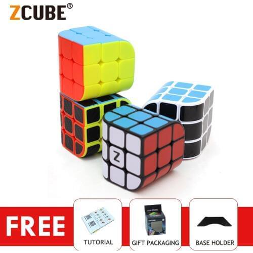 ZCube 3x3x3 Penrose Magic Cube 56mm Professional Curve Trihedron Twisty Cubing Speed Puzzle Learning Educational Kid Toys