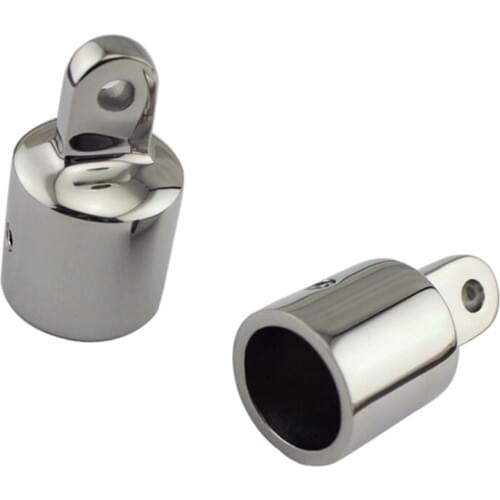 1PCS Cap Fitting Hardware Marine Boat Yacht Stainless Steel Bimini Top Pipe Eye End 19mm