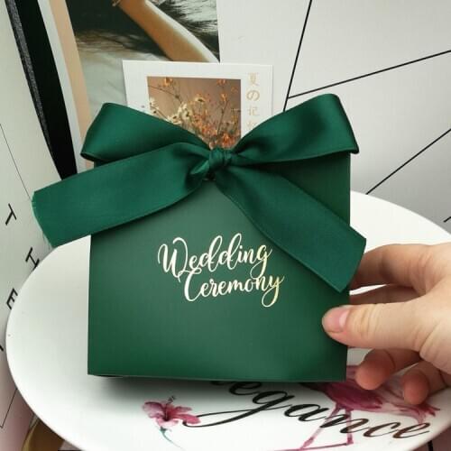 2019 Hot Sale Candy Box Birthday Baby Shower Gift Boxes Candy Boxes Bag Wedding Favors Candy Bag With Ribbon