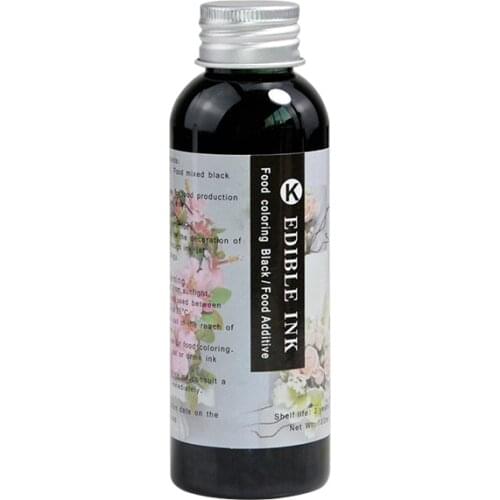 4 Colors 100ML/Bottle Edible Ink For Canon Printer Food Ink Cake Coffee Chocolate Safe Food Additive Coffee Machine Ink