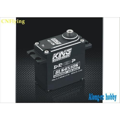 FREE SHIPPING - bruhless motor servo kingmax BLS4510S--92g 45kg,digital servo steel gears waterproof servo metal gears