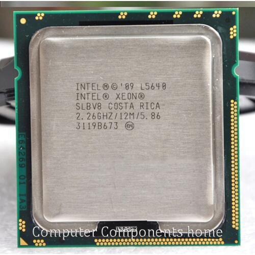 L5640 CPU six nuclear official version 12 thread server U support X58 lga 1366 motherboard DDR3-1066, DDR3-1333 Free shipping