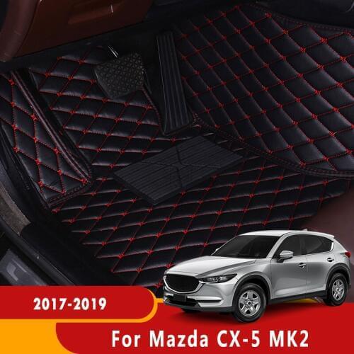 For Mazda CX-5 cx5 MK2 2017 2018 2019 2020 Car Floor Mats Auto Interior Decoration Car Protector Rugs Car Styling Accessories