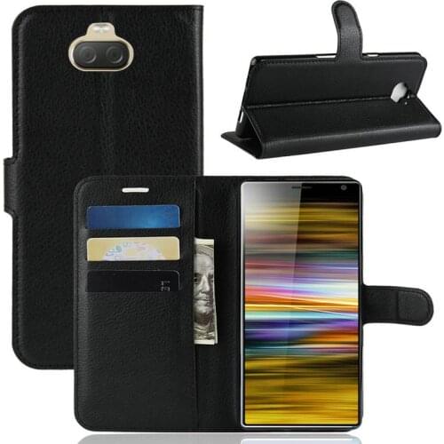 For Sony Xperia 10 Plus I3213 I4213 I4293 I3223 Wallet Phone Case for Sony Xperia 10 Flip Leather Cover Case Etui Fundas