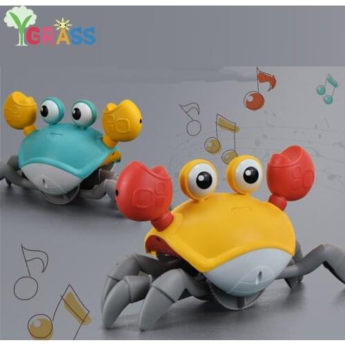 Walking Crab Toys Boys Funny Musical Animais Electronic Pets Toy Children Interactive Gadgets Game Girl Gifts