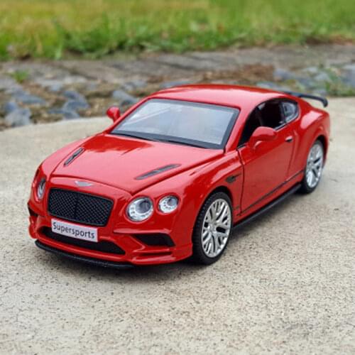 1:32 Bentleys Continental GT Coupe Alloy Car Model Diecasts Metal Toy Car Model Collection Sound Light Simulation Childrens Gift