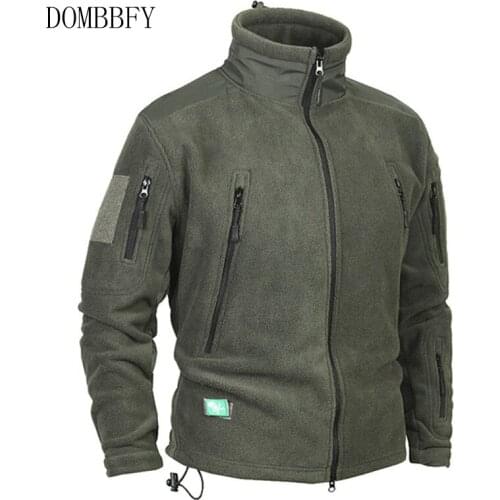 Mens Winter Thicken Warm Fleece Coat Outdoor Riding Climbing Hiking Hunting Camping Thermal Military Tactical Windproof Jacket