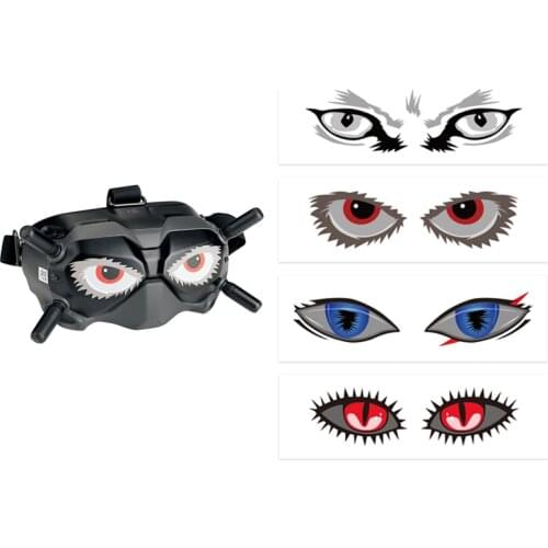 Eye Stickers Skin For DJI FPV Glasses V2 flying glasses accessories Eye Stickers Skin Decals Decorative Parts