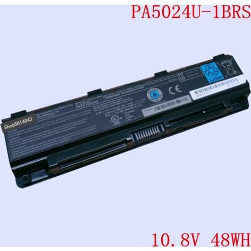 New Original Laptop Li-ion Battery PA5024U-1BRS for Toshiba L800 M800 M805 C805 L830 L850 C800 C850 L855 10.8V 48WH 4200mAh