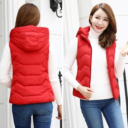 Autumn winter new vest coat female Slim Korean fashion down cotton waistcoat