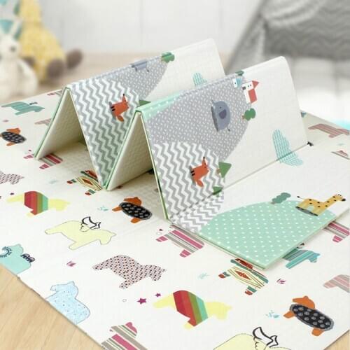 Thicken Foldable Crawling Mat XPE Game Baby Play Mat Double-sided Carpet Childrens Carpet Childrens Educational Play Mat