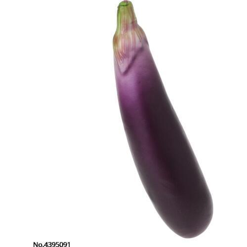 Lifelike Artificial Eggplants Simulation Fake Vegetable Photo Props Home Kitchen Decoration Kids Teaching Toy