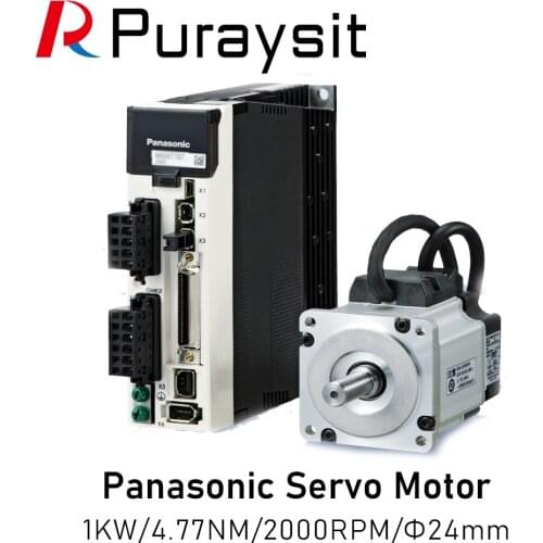 Panasonic A5 Series Servo Motor MDME102GCGM 1KW 4.77NM 2000RPM and Servo Driver MDDHT3530E 220V