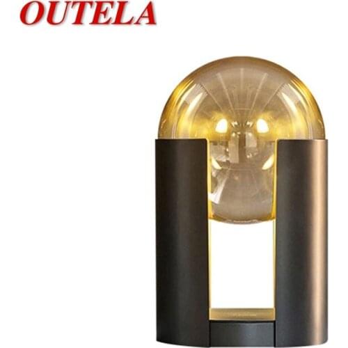OUTELA Contemporary LED Table Desk Lamp Art Reading Design Light Home Eye Protection For Children Study Bedroom Office