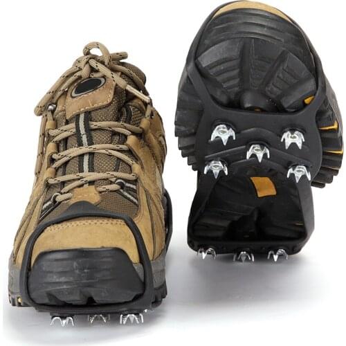 Ice Grips, Traction Cleats, Ice Cleats Snow Grips, Snow Cleats, Crampons for Men and Women, 8 Teeth