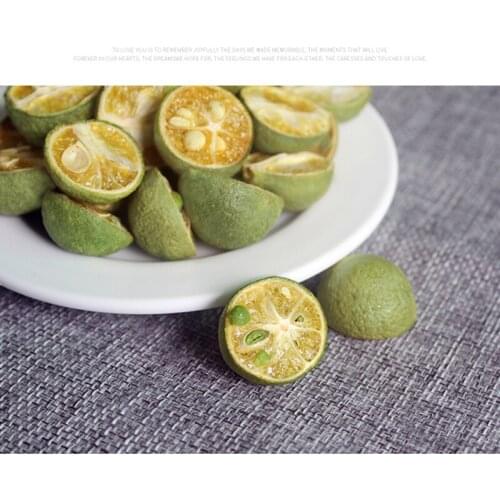 500g Freeze Dried Green Kumquat fruit cubes Chunks - Non-GMO 100% Natural and Organically Processes Bake Material Cake Decorate