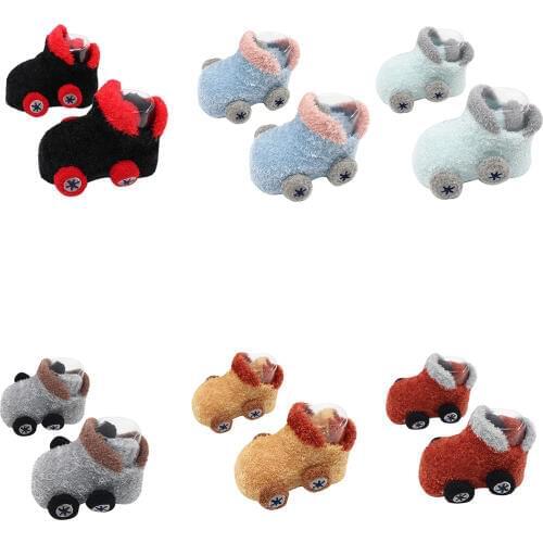 1 Pair Baby Children Floor Socks Anti-Slip Boy Step Socks Winter Baby Warm Socks Deodorant Leg Warmers