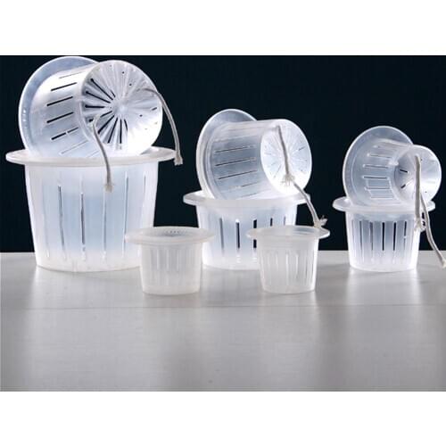 10Pcs Garden Mesh Net Pot Hydroponic Basket Planting Nursery Root Fixing Holder Solid Root Device Decoration