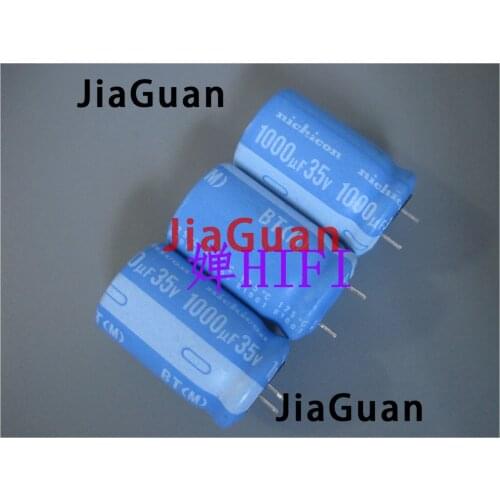 20pcs NICHICON BT 35v1000uf 16x25MM electrolytic capacitor bt 125 degrees 1000uF/35v military industrial capacitor 1000UF 35V