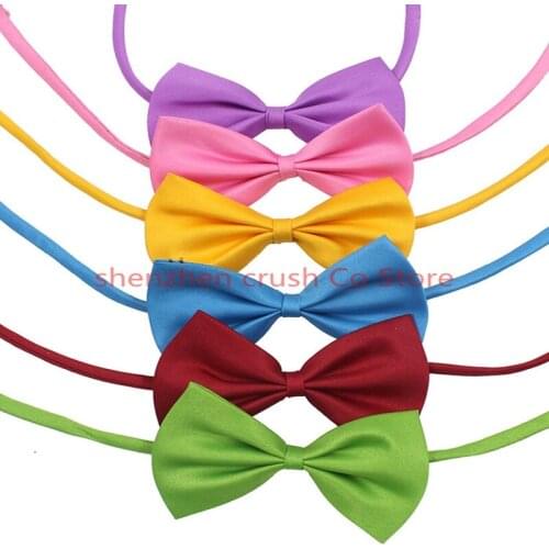 500pcs Dog Pet Bowties Various Pattern Bowknot Adjustable Dog Neck Tie Collars Pet Grooming Supplies