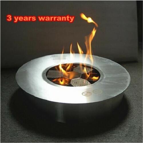 8 liters stainless steel manual outdoor round fireplace