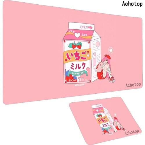 Large 800x300mm Mouse Pad XXL Gaming Mouse Pad Gamer Computer Mousepad Pink Cute milk Girls Carpet Keyboard Desk Mats mouse mats