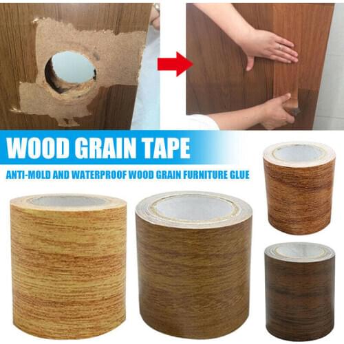 Imitation Wood Grain High-viscosity Tape 5.7cmX4.57m Antique Oak Grain Decorative Edge Tape House Strong Waterproof Edge Banding