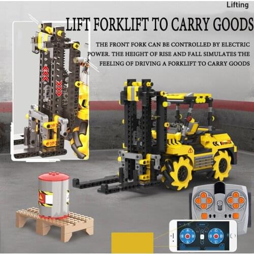 Childrens intelligent programming, assembling building blocks, STEM electric robot, strict control engineering vehicle