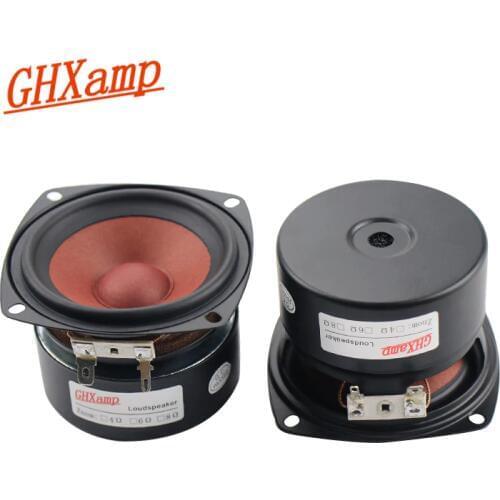GHXAMP Square 3 INCH 20W Car Full Range Speaker Tweeter MID Woofer Home Theater Desktop Bookshelf PC Bluetooth Speaker DIY 2PCS