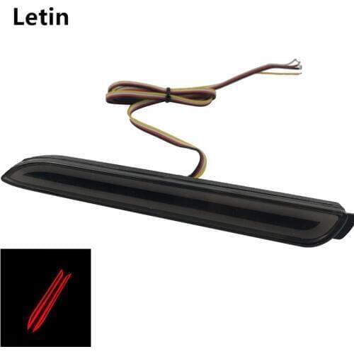Smoke black dynamic flow sequential Reflector bumper light LED Tail Brake lamp for Toyota Wish Sienna Camry Verso harrier