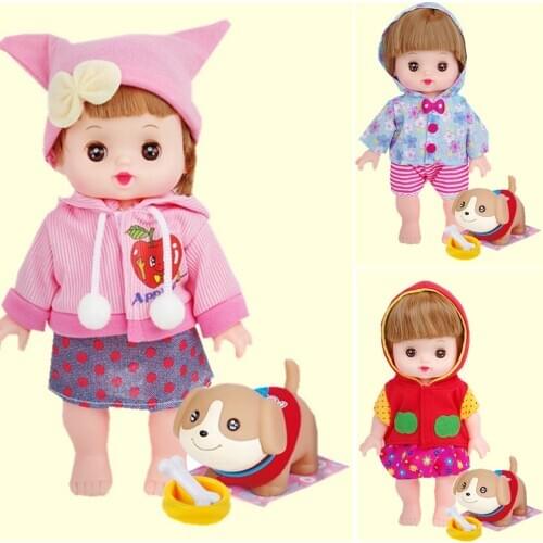 Baby doll toys 26cm full vinyl body silicone doll can bathe children pretend toy dolls bebe reborn gift blinking eyes
