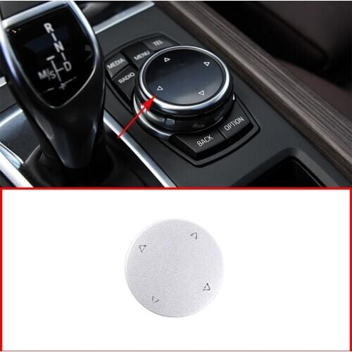 For BMW 1 2 3 4 Series X1 F48 X2 F47 X3 f25 X5 f15 Aluminum alloy Multimedia Knob Decoration Cover Interior Car Accessories