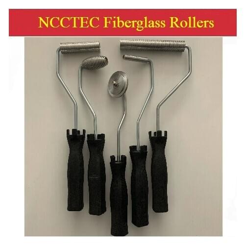 5pcs Fiberglass laminating aluminum Paddle Stripes Mould FRP Vertical Roller kit |bubble GRP work for Shower Bathtub Boat Repair