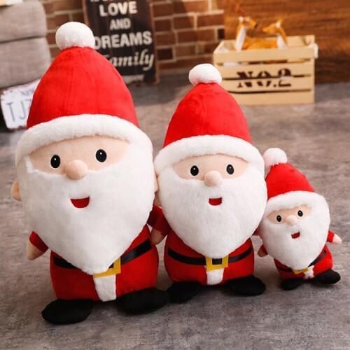 New Plush Toys Soft Stuffed Doll Kawaii Santa Claus Cute Father Christmas Gift For Children Baby Kids Christmas Decor