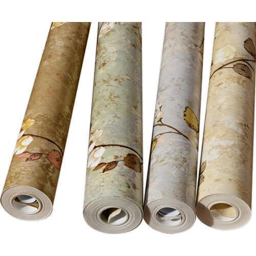 Beibehang American rattan pure paper wallpaper bedroom living room sofa TV background wall retro AB version of the 3D wallpaper