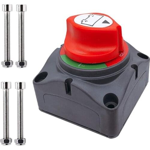 Battery Switch, 12-48 V Battery Power Cut Master Switch Disconnect Isolator for Car, Vehicle, RV and Boat