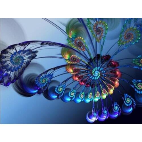 Full Square Diamond Painting Butterfly Full Display DIY Cross Stitch Diamond Embroidery Picture of Rhinestone Decor Home